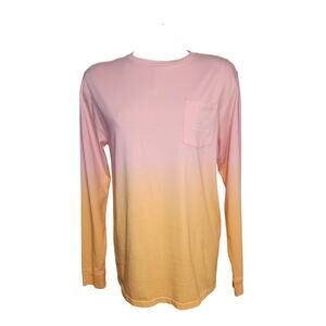 Vineyard Vines Ombre XL Sz 18 Kids T‎ Shirt Long Sleeve Logo Top